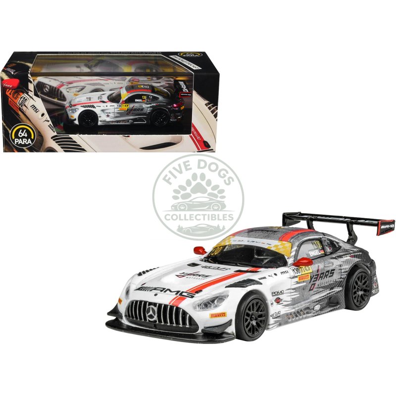 mercedes amg gt3 #130 maro engel "gruppem racing" winner "macau gt cup fia gt world cup" (2024) 1/64 diecast model car by paragon