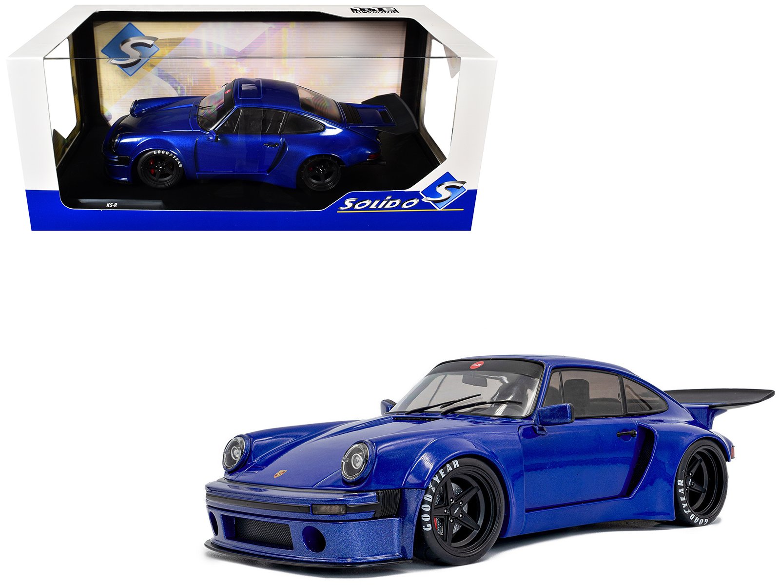 2024 porsche 911 ks r by khyzyl saleem dark blue metallic 1/18 diecast model car by solido 2024 porsche 911 ks r by khyzyl saleem dark blue metallic 1/18 diecast model car by solido