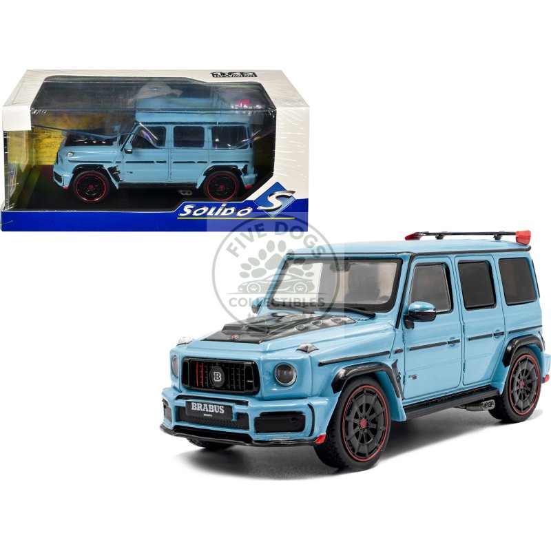 2021 brabus rocket 900 china blue with black hood 1/43 diecast model car by solido