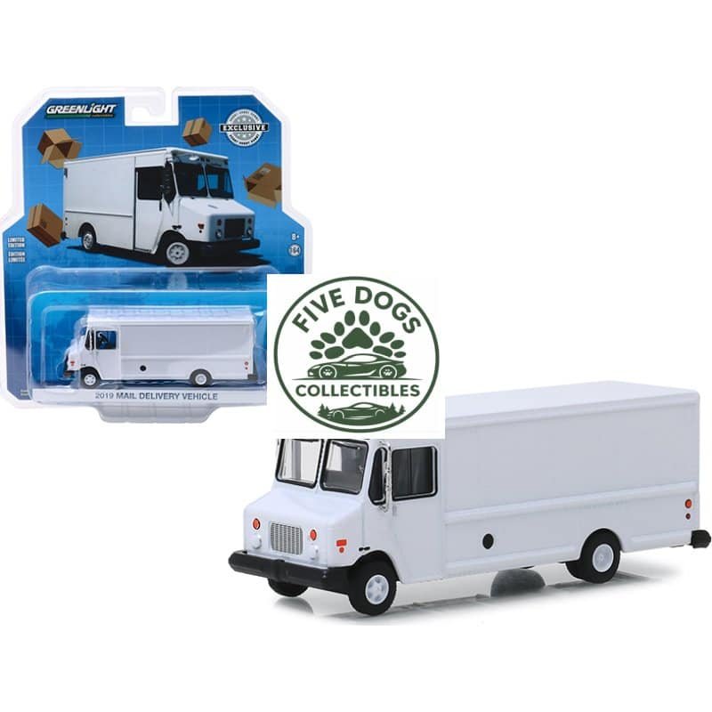 Delivery van toy vehicle for collectors and kids, detailed miniature replica of a mail delivery truc.