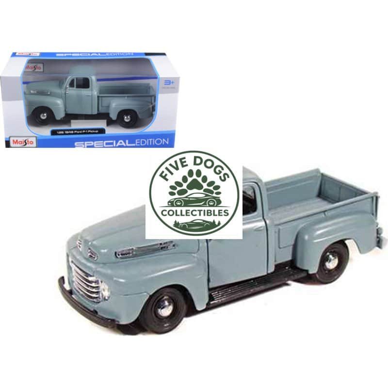 Detailed vintage toy pickup truck in classic gray color for collectors and enthusiasts.