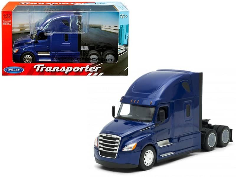 Transporter Toy Truck for Collectibles and Play Blue die-cast transporter toy truck for collectors and children, featuring realistic design and dura.