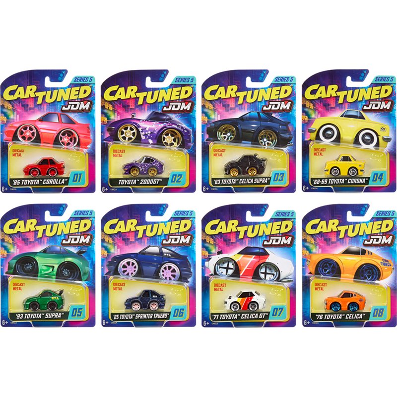 jdm tuners series 5 set of 8 pieces diecast model cars by cartuned