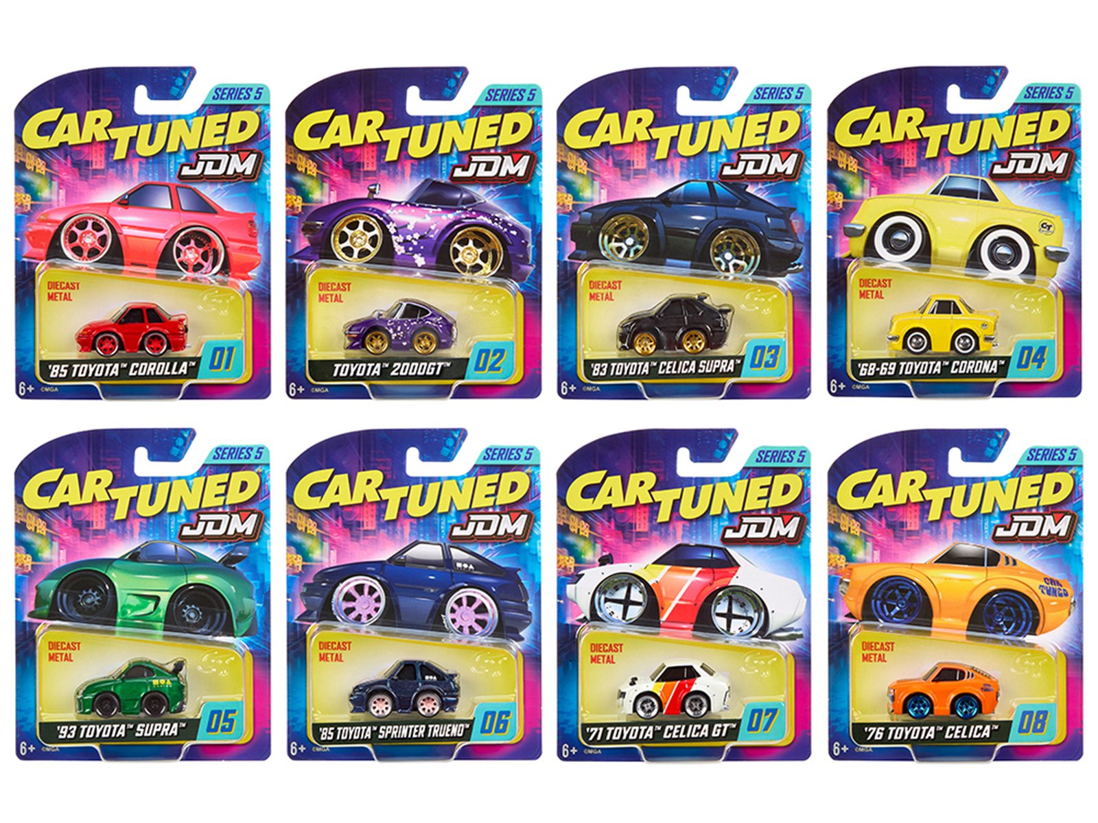 jdm tuners series 5 set of 8 pieces diecast model cars by cartuned jdm tuners series 5 set of 8 pieces diecast model cars by cartuned