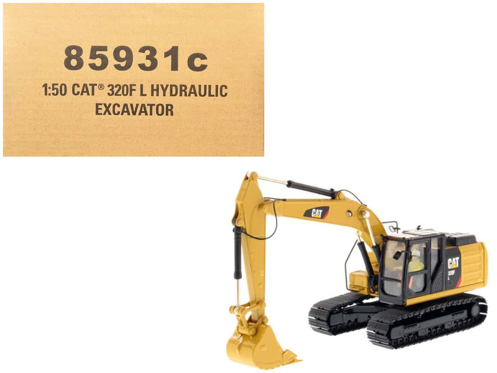 cat caterpillar 320f l hydraulic excavator with operator "core classics" series 1/50 diecast model by diecast masters cat caterpillar 320f l hydraulic excavator with operator "core classics" series 1/50 diecast model by diecast masters