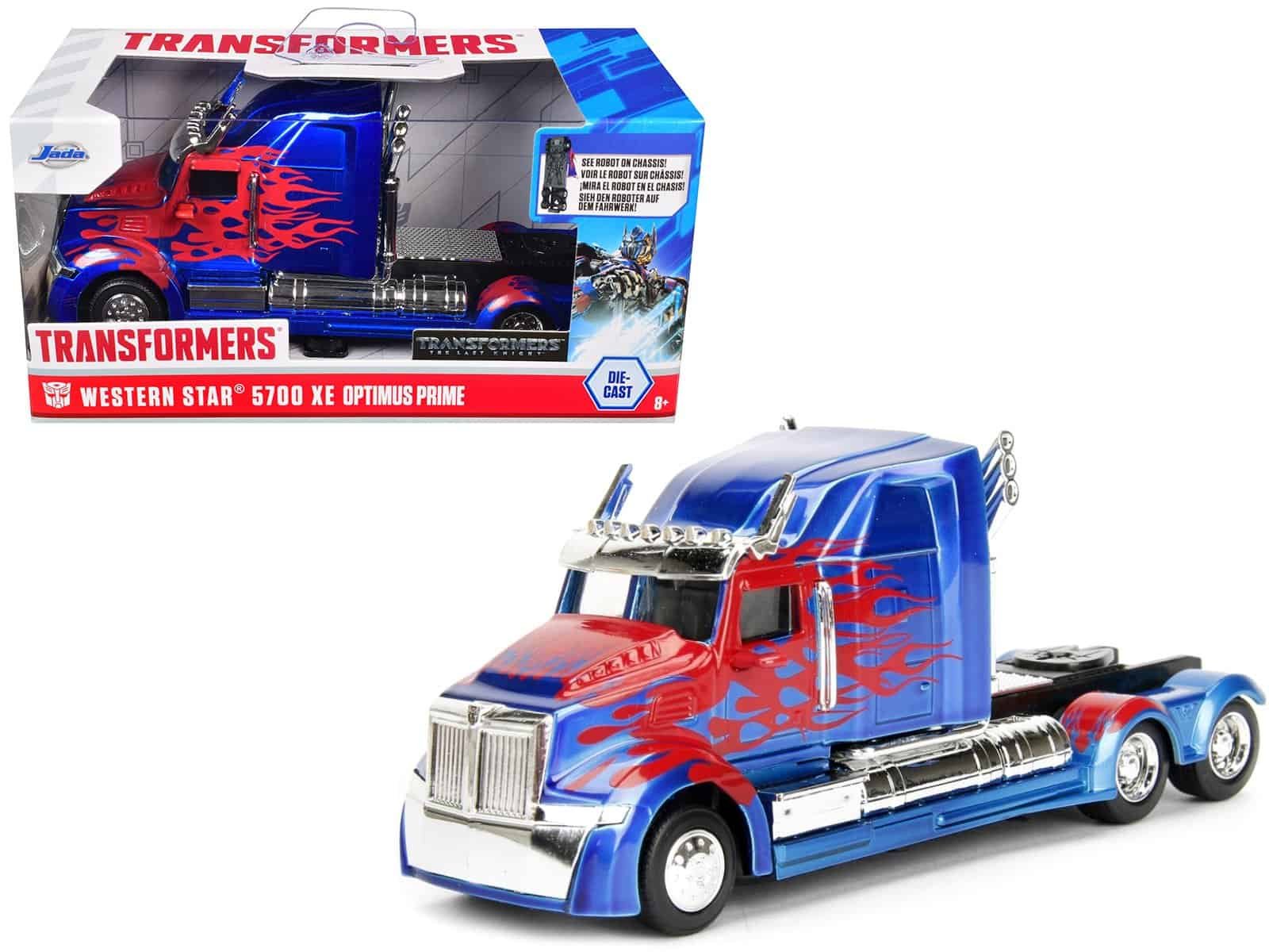 western star 5700 xe phantom truck tractor optimus prime "transformers: the last knight" (2017) movie "hollywood rides" series 1/32 diecast model car by jada western star 5700 xe phantom truck tractor optimus prime "transformers: the last knight" (2017) movie "hollywood rides" series 1/32 diecast model car by jada