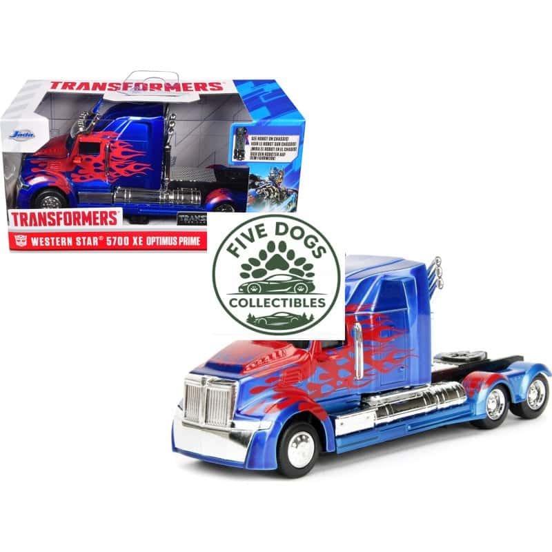 Optimus Prime Transformers Western Star 5700 XE collectible truck.