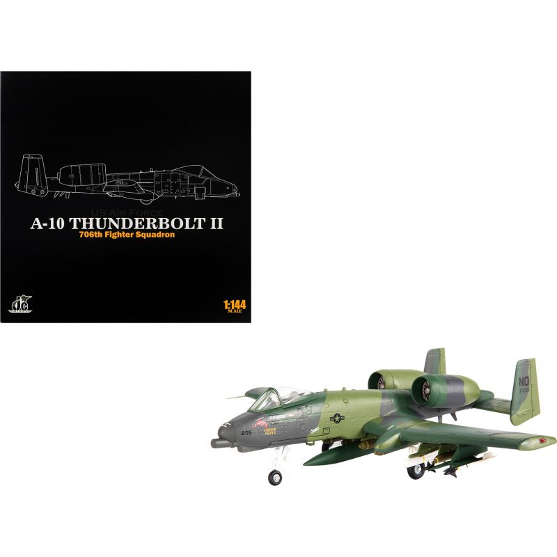 fairchild republic a 10 thunderbolt ii attack aircraft "23rd tactical fighter wing 706th fighter squadron operation desert storm" (1991) united states air force 1/144 diecast model by jc wings