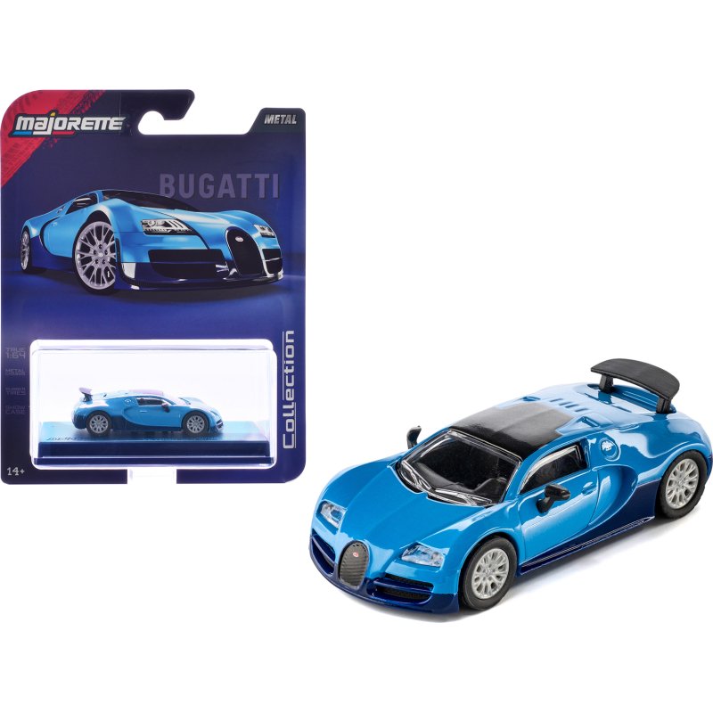 2005 bugatti veyron 16.4 super sport blue "collection" series 1/64 diecast model car by majorette