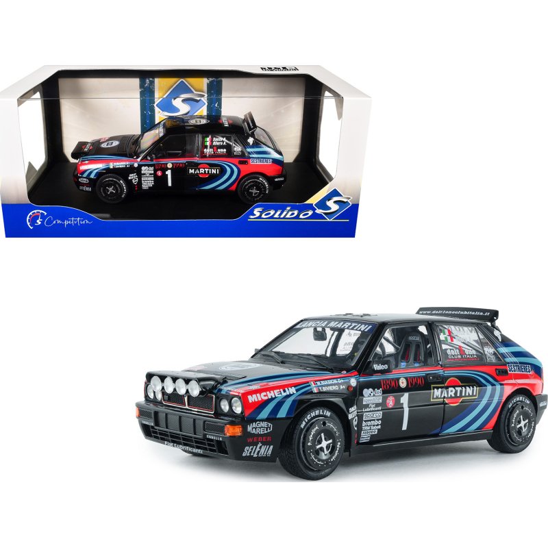 lancia delta hf integrale #1 a. sacco a. ollero "miki biasion martini racing rallye monte carlo 1990 tribute" fia historic rally (2026) "competition" series 1/18 diecast model car by solido