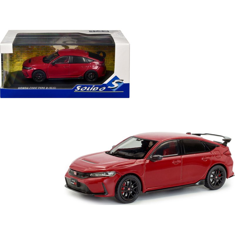 2022 honda civic type r rally red 1/43 diecast model car by solido