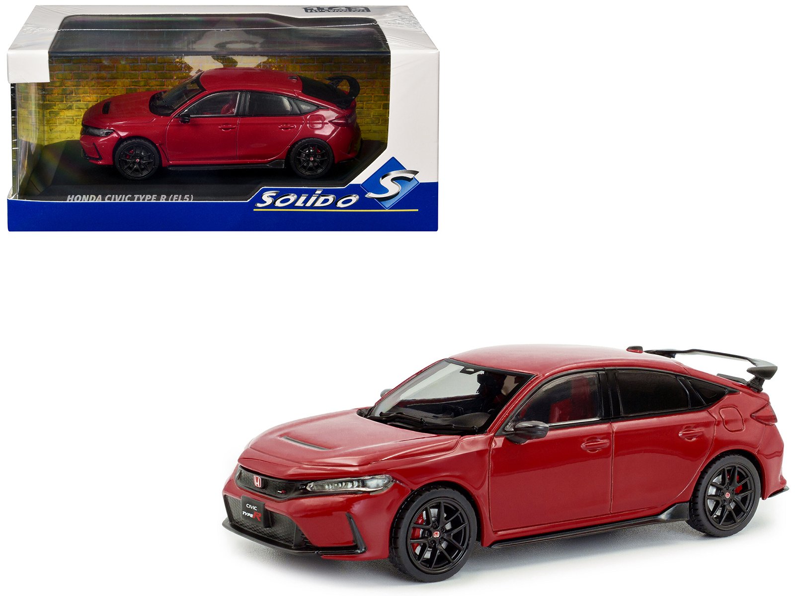 2022 honda civic type r rally red 1/43 diecast model car by solido 2022 honda civic type r rally red 1/43 diecast model car by solido