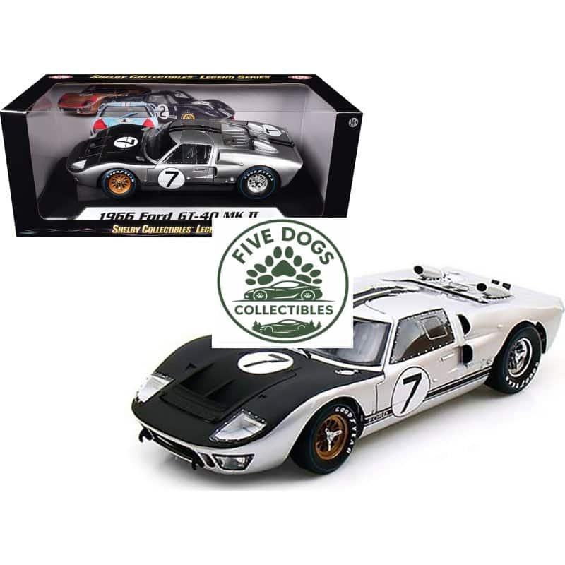 Detailed JAGG Ford Gt-40 MK II diecast model from Shelby Collectibles Legend Series.