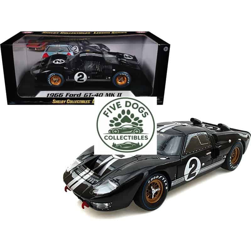 Detailed 1966 Ford GT-40 MK II diecast model for collectors.