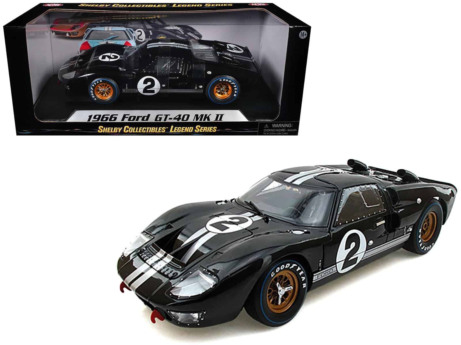 1966 Ford GT-40 MK II Collectible Car Detailed 1966 Ford GT-40 MK II diecast model for collectors.