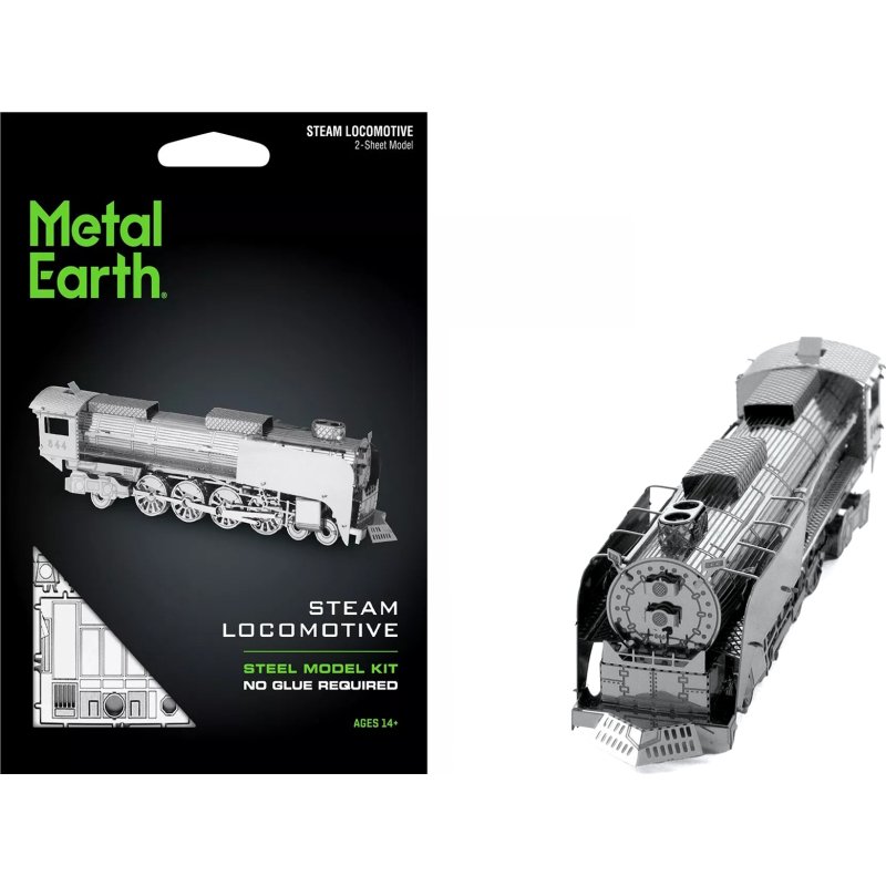 model kit steam locomotive #844 (moderate difficulty) steel model by metal earth