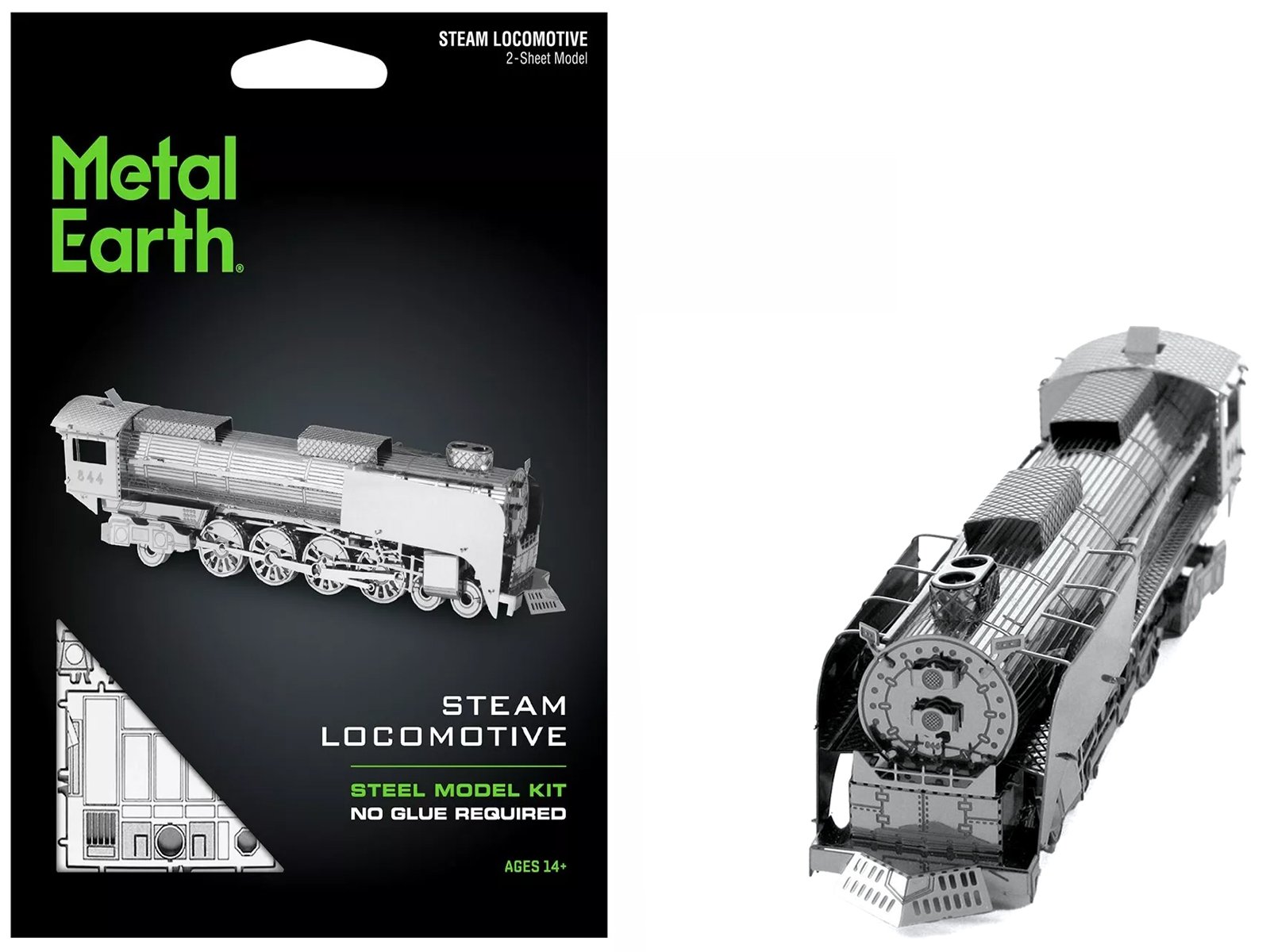 model kit steam locomotive #844 (moderate difficulty) steel model by metal earth model kit steam locomotive #844 (moderate difficulty) steel model by metal earth