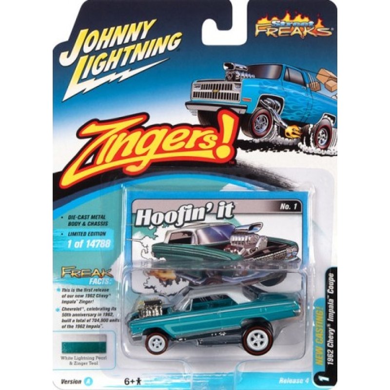 johnny lightning street freaks 2021 release 4a 1962 chevy impala coupe