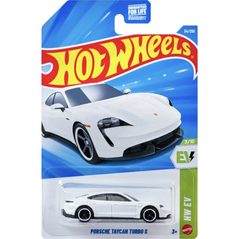 White Porsche Taycan Hot Wheels